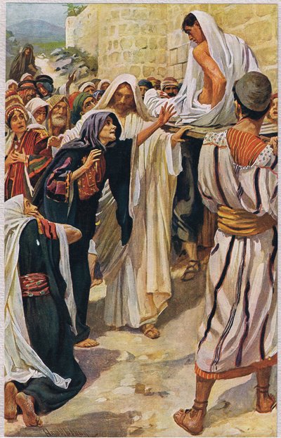 The Widow of Nain, illustration from 
